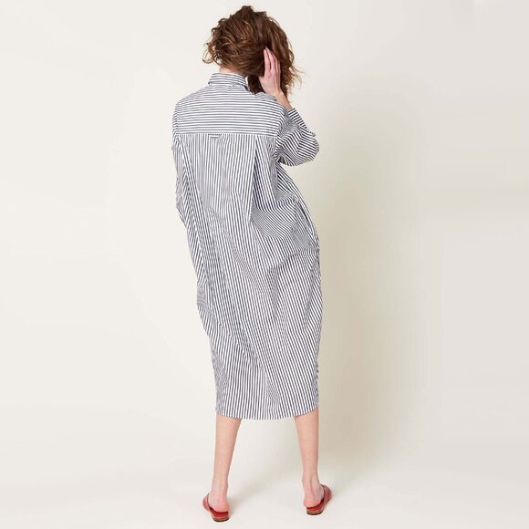 Maria McManus Striped Shirtdress in Black/White, size XS (fits size Small) - Picture 2 of 13